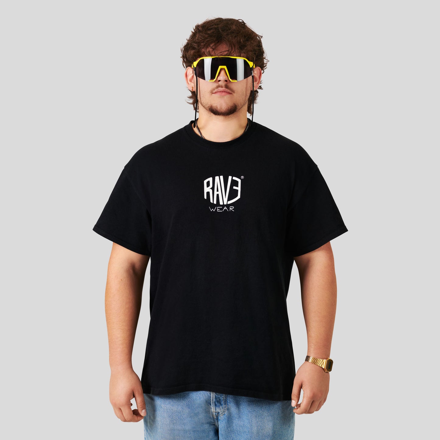 BLACK ACID DAISY TEE