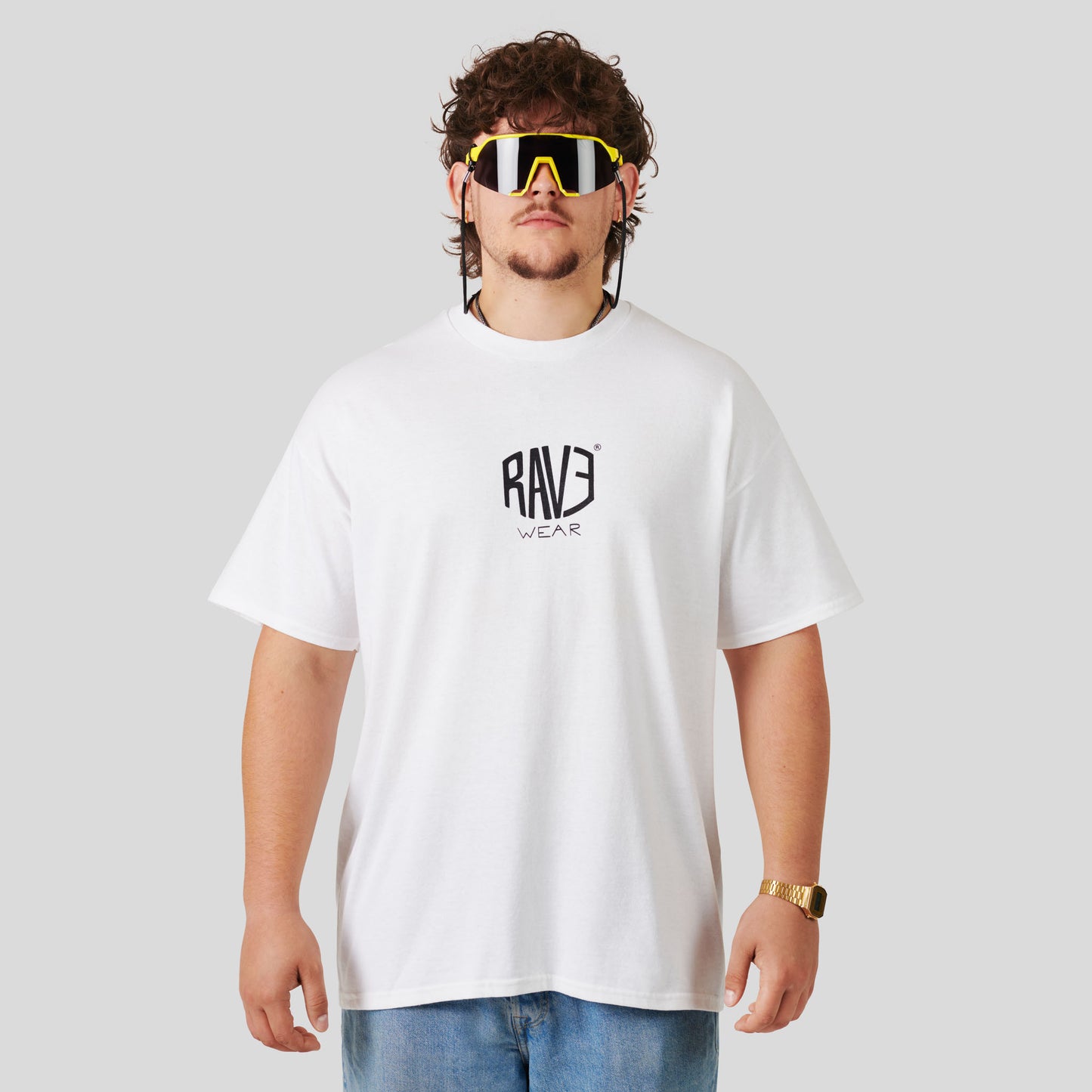 WHITE ACID DAISY TEE